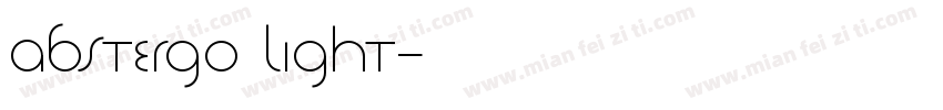 Abstergo Light字体转换